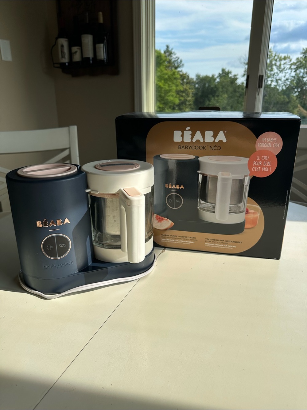 BÉABA Babycook NEO Baby Food Maker in Navy & Blush (Midnight) - Picture 9 of 11